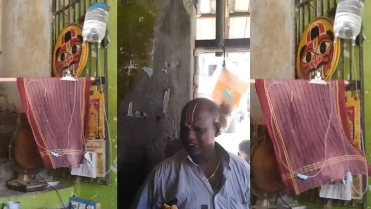 गर्मी से राहत के लिए अनोखा जुगाड़ वायरल