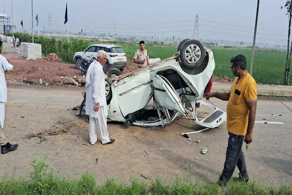 हरियाणा में सीईटी परीक्षा के लिए जा रही महिला की कार दुर्घटना में मौत