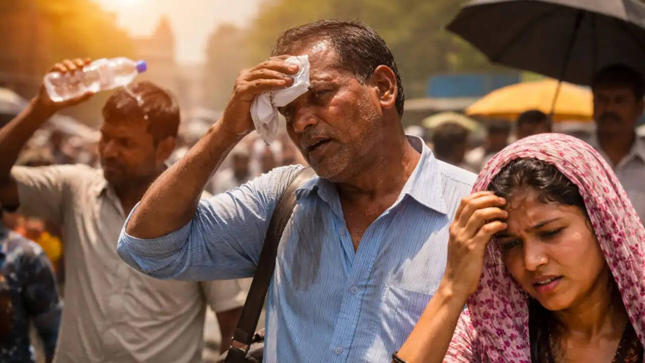 दिल्ली में गर्मी का असर, तापमान में बढ़ोतरी