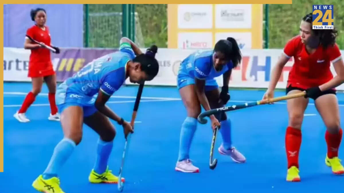महिला हॉकी एशिया कप 2025: भारत ने सिंगापुर को 12-0 से हराया
