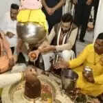 सीएम नायब सैनी ने संगमेश्वर महादेव का जल और दूध से अभिषेक किया