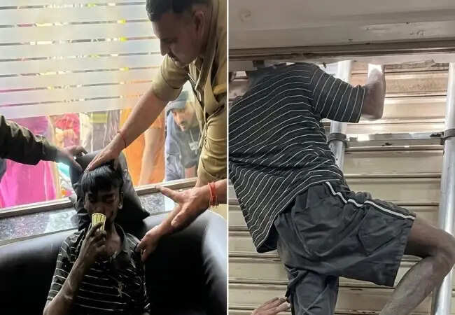 गाजियाबाद में चोरी के दौरान शटर में फंसा चोर, 6 घंटे बाद हुआ रेस्क्यू