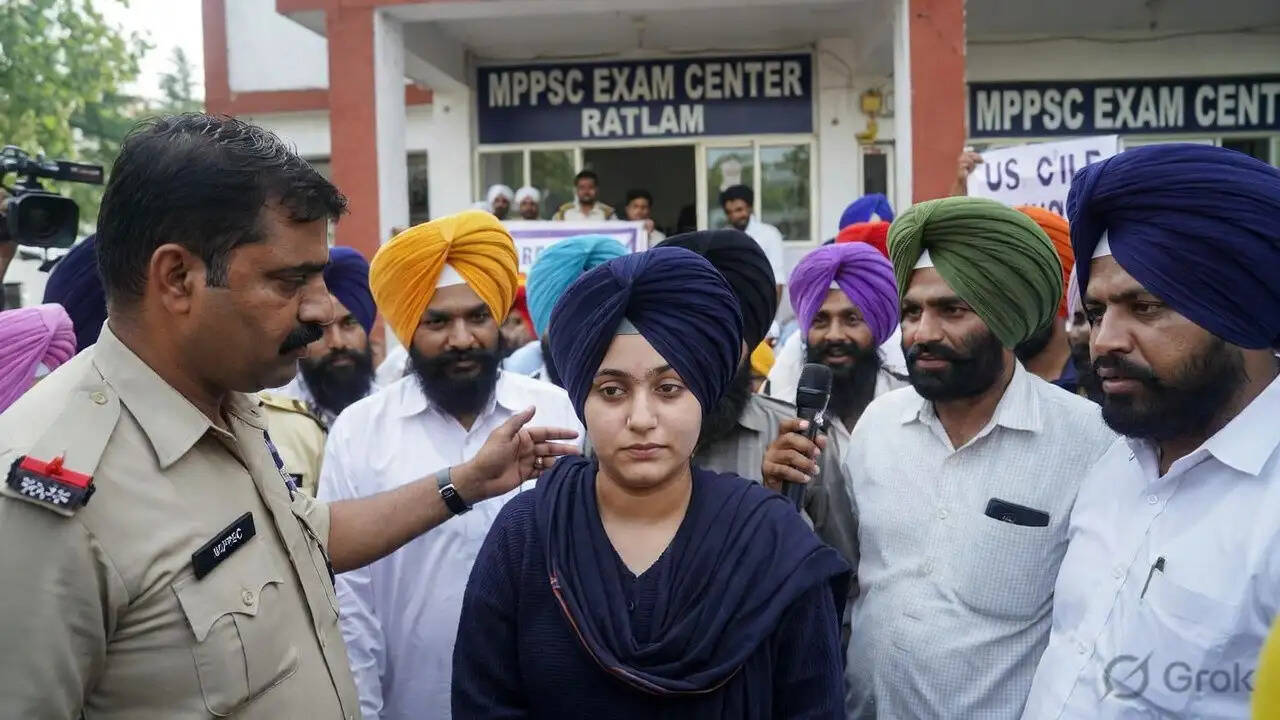 रतलाम में MPPSC परीक्षा के दौरान सिख महिला की पगड़ी उतारने की मांग पर विवाद