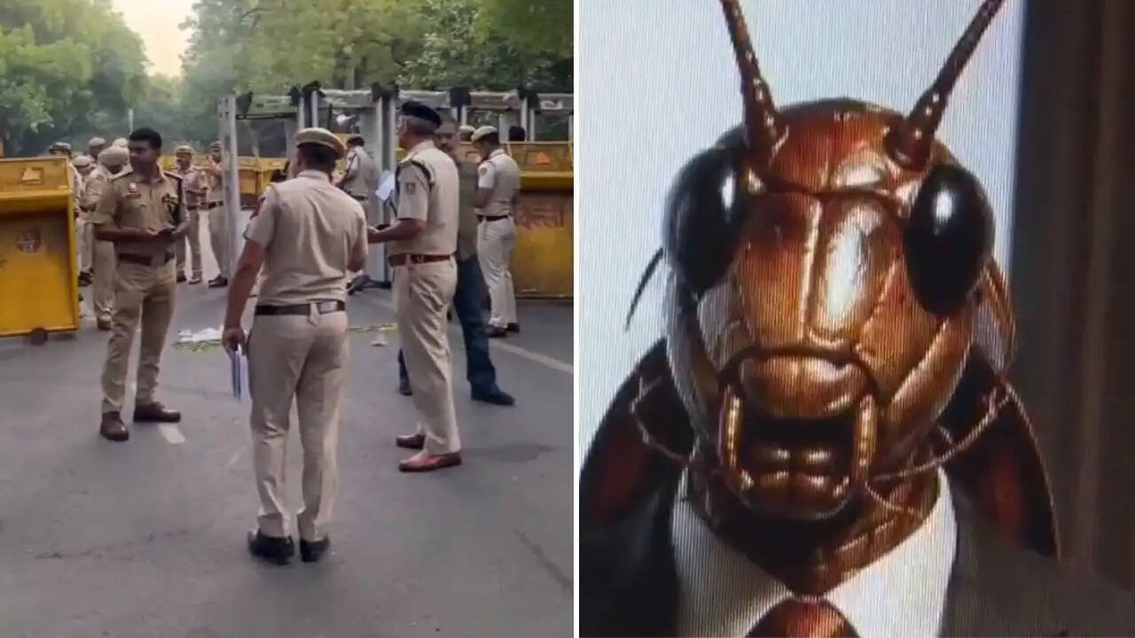 कॉकरोच जनता पार्टी का दिल्ली में बड़ा विरोध प्रदर्शन