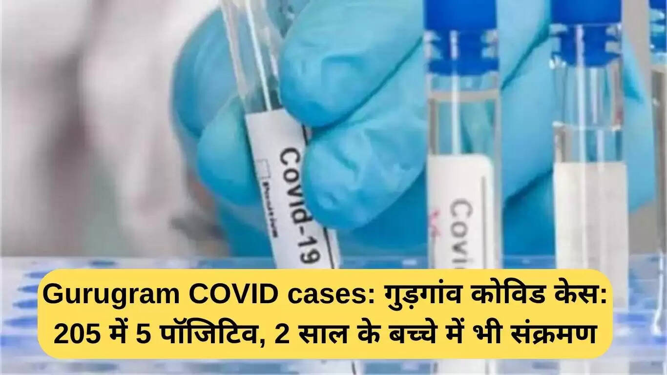 गुड़गांव में कोविड मामलों में वृद्धि: 205 में से 5 पॉजिटिव, 2 साल का बच्चा भी संक्रमित