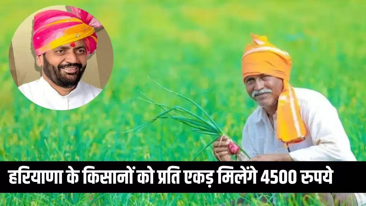 हरियाणा में किसानों के लिए धान की सीधी बुवाई पर 4500 रुपये की सहायता