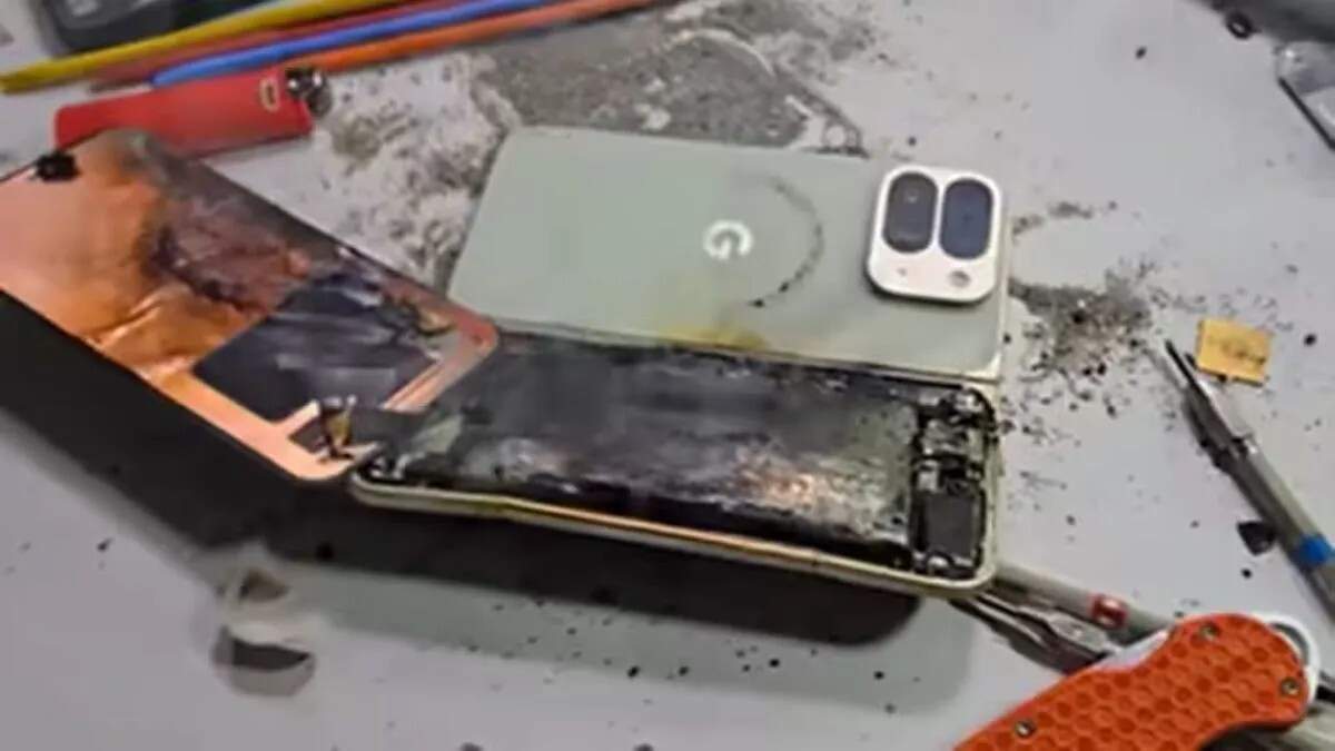 Google Pixel 10 Pro Fold में बैटरी विस्फोट का वीडियो हुआ वायरल