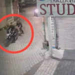जीरकपुर में मोटरसाइकिल चोरी की घटना, CCTV में कैद