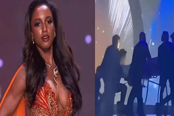 मिस यूनिवर्स 2025 में मिस जमैका का स्टेज पर गिरना, अस्पताल में भर्ती