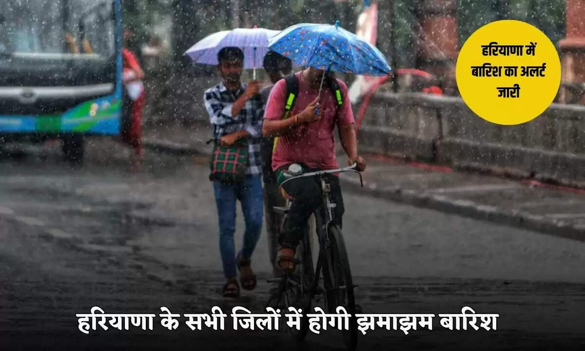 हरियाणा में बारिश का येलो अलर्ट, इन जिलों में हो सकती है झमाझम बारिश