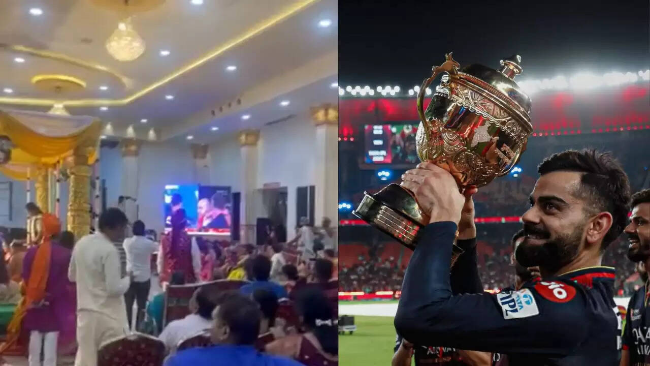 RCB की पहली आईपीएल ट्रॉफी: शादी में क्रिकेट का जश्न मनाते मेहमान