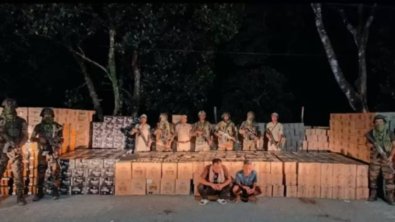 मणिपुर में अवैध शराब तस्करी पर असम राइफल्स की बड़ी कार्रवाई