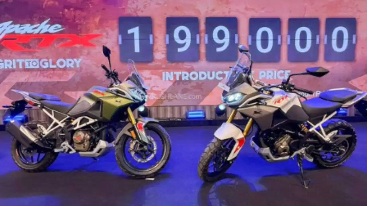 टीवीएस ने लॉन्च की नई अपाचे RTX 300 एडवेंचर बाइक