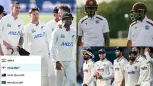 WTC पॉइंट्स टेबल में बदलाव: वेस्टइंडीज ने ड्रॉ किया मैच, टीम इंडिया की स्थिति