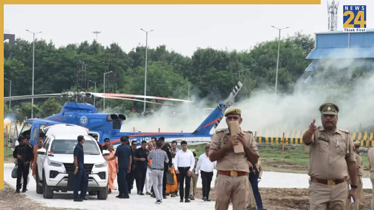 रक्षा मंत्री राजनाथ सिंह और सीएम योगी आदित्यनाथ का नोएडा दौरा, सुरक्षा व्यवस्था चाक-चौबंद