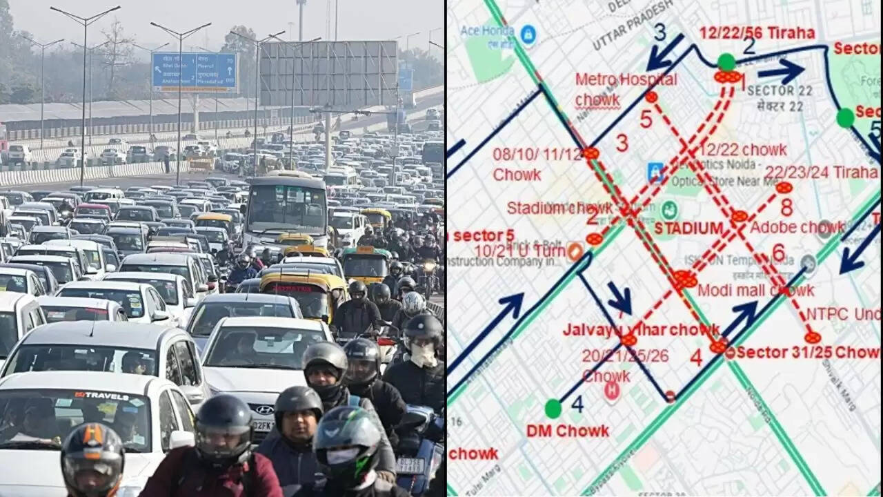 नोएडा में नवरात्रि और दशहरा के लिए ट्रैफिक एडवाइजरी जारी