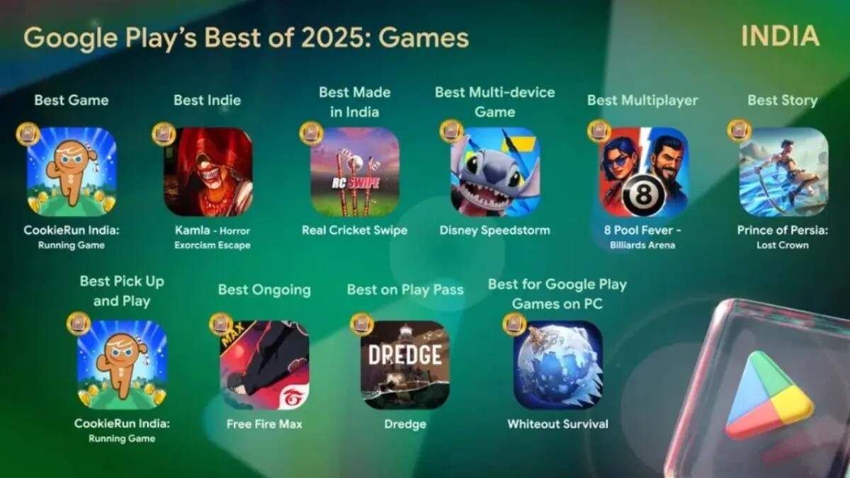 भारत के टॉप ऐप्स और गेम्स की सूची: Google Play Best of 2025