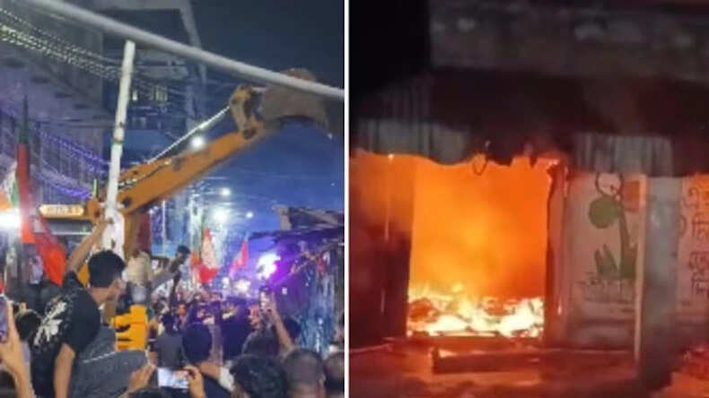 पश्चिम बंगाल चुनाव परिणामों के बाद हिंसा: आसनसोल में टीएमसी कार्यालय में आगजनी