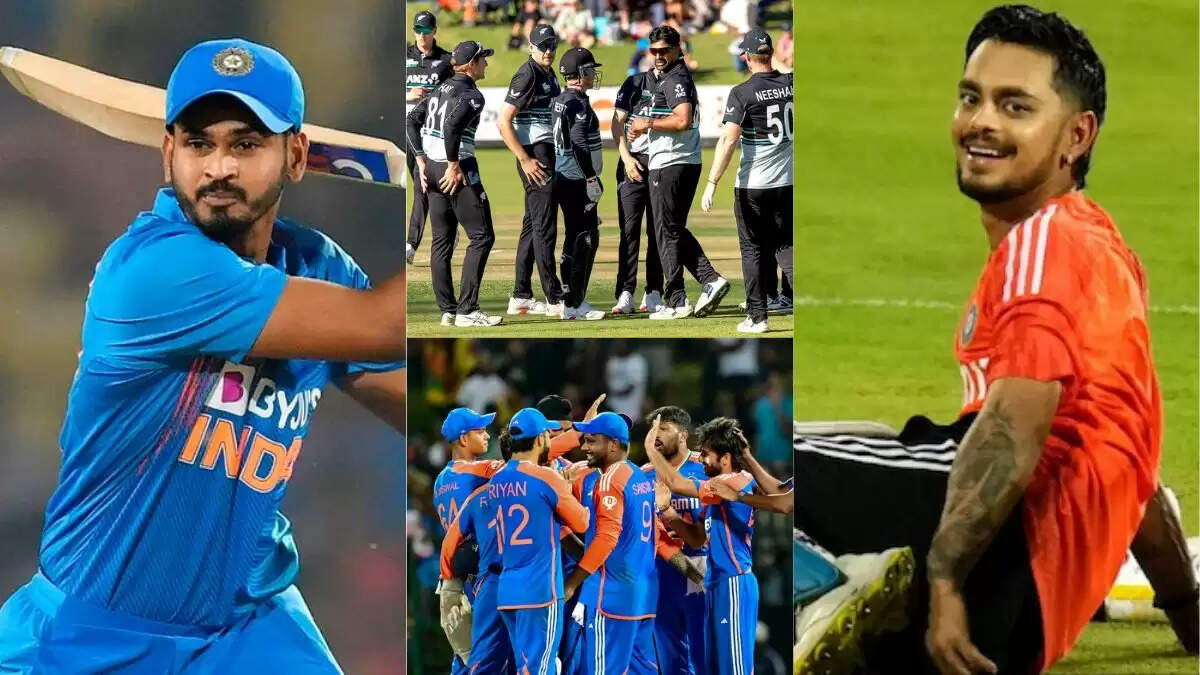 भारत और न्यूजीलैंड के बीच 5 टी20 मैचों के लिए टीम का ऐलान, ईशान और अय्यर को मिलेगा अंतिम मौका