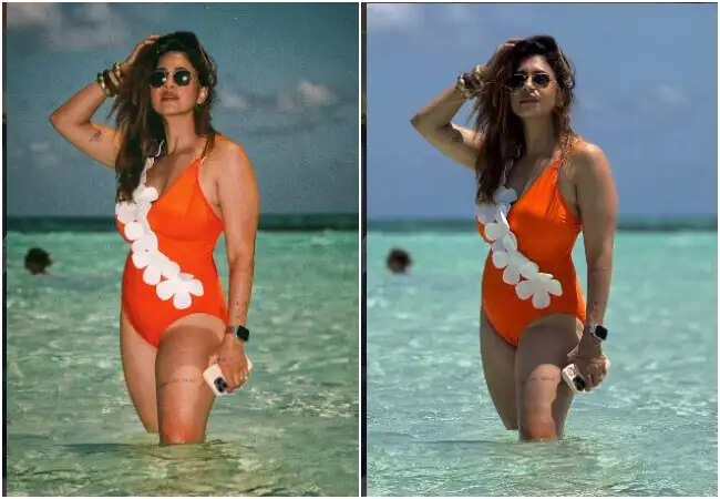 किश्वर मर्चेंट का बिकिनी लुक: पति सुयश के साथ वेकेशन की मस्ती