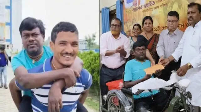 कंधे के सहारे जनता दरबार पहुंचे मोंटू, लौटे तो हाथ में नौकरी और नई उम्मीद