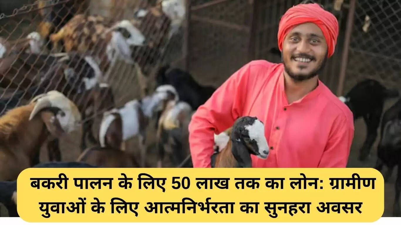 बकरी पालन योजना: ग्रामीण युवाओं के लिए 50 लाख तक का लोन