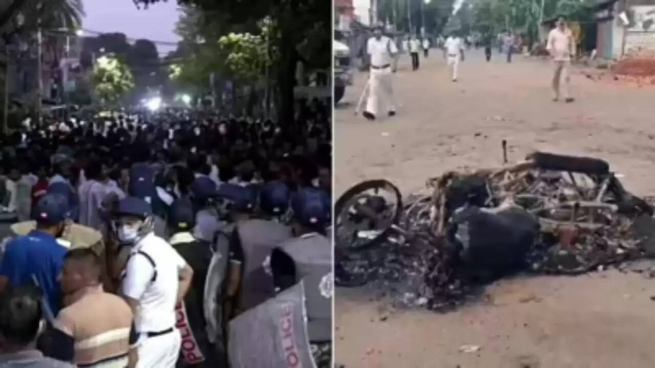 पश्चिम बंगाल में सांप्रदायिक तनाव के बाद हिंसक झड़पें
