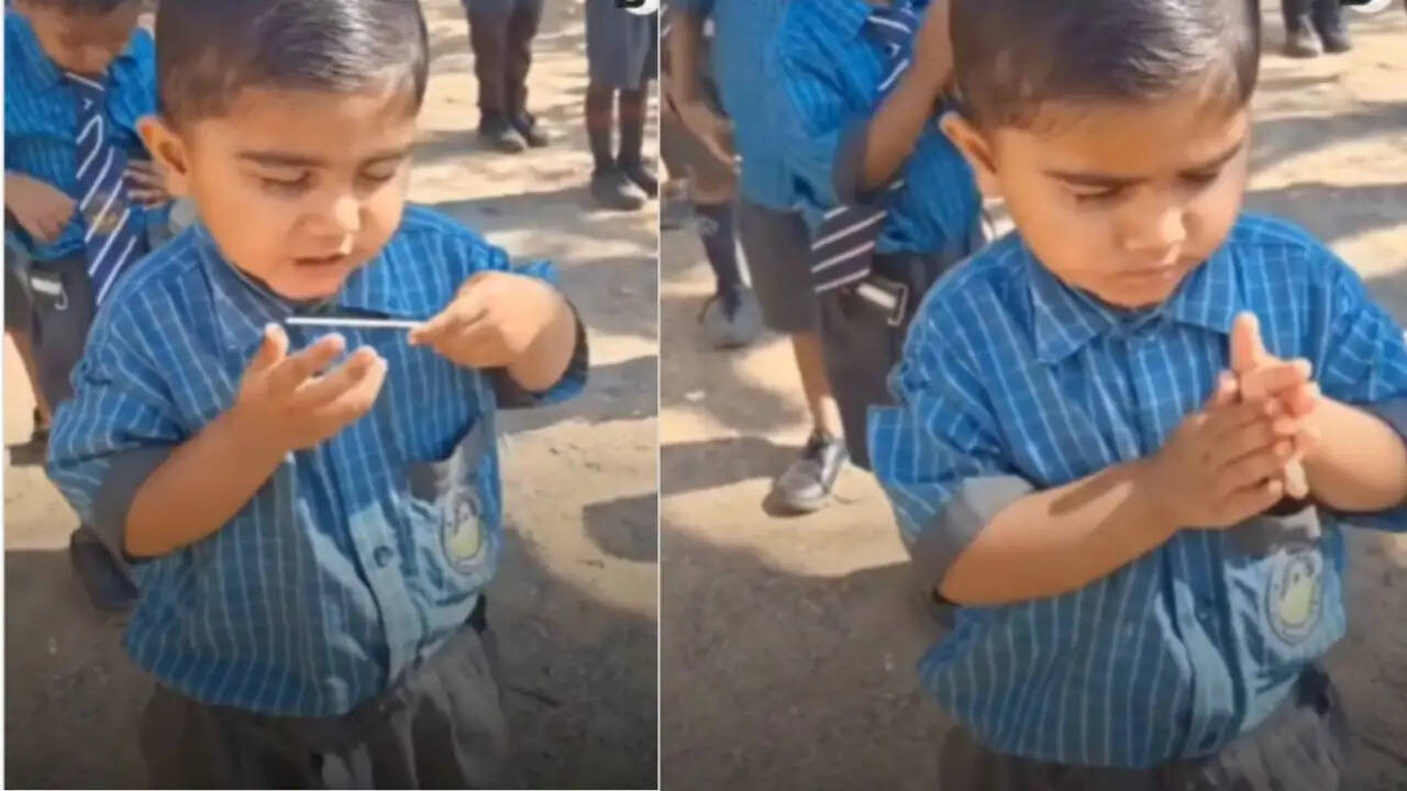 बच्चे की मासूमियत का जादू: प्रार्थना के दौरान लॉलीपॉप खाने वाला वीडियो हुआ वायरल