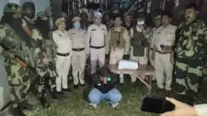 मणिपुर में BSF और पुलिस का संयुक्त अभियान: 3 किलो ब्राउन शुगर और हथियार बरामद