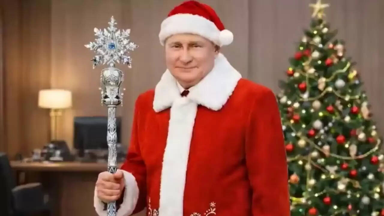 रूस ने क्रिसमस पर अनोखे तरीके से साझा किया पुतिन का एआई वीडियो