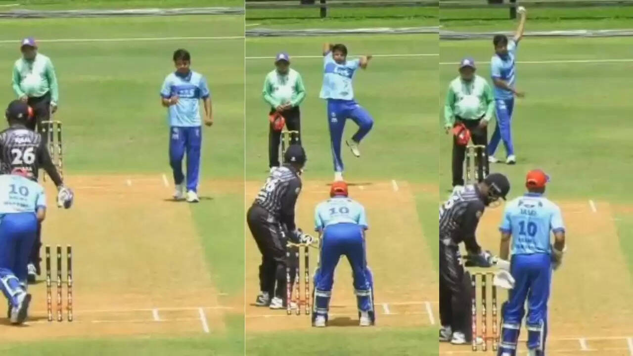 क्रिकेट में अनोखी गेंदबाजी एक्शन का वीडियो हुआ वायरल