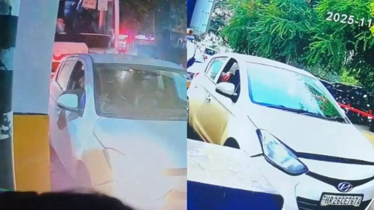 दिल्ली के लाल किले के पास धमाका: संदिग्ध कार का CCTV फुटेज सामने आया