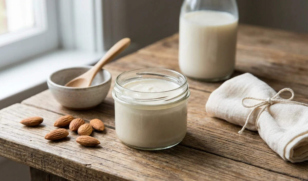 सर्दियों में चेहरे की देखभाल के लिए बादाम दूध की होममेड क्रीम
