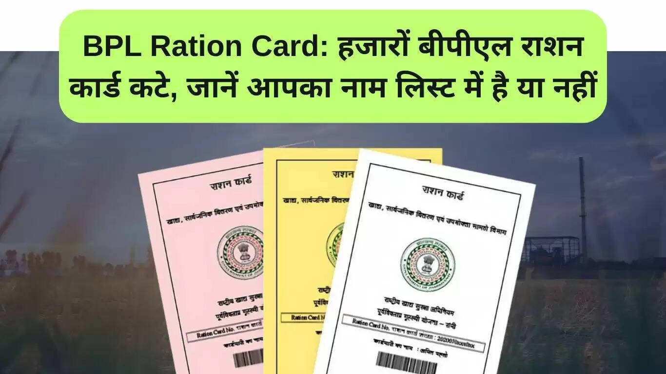 हरियाणा में बीपीएल राशन कार्डों की छंटनी: जानें क्या आपका नाम सूची में है?