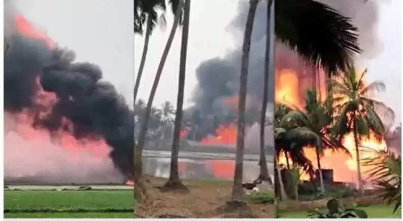 आंध्र प्रदेश में ओएनजीसी के कुएं में गैस लीक के बाद बड़ा धमाका