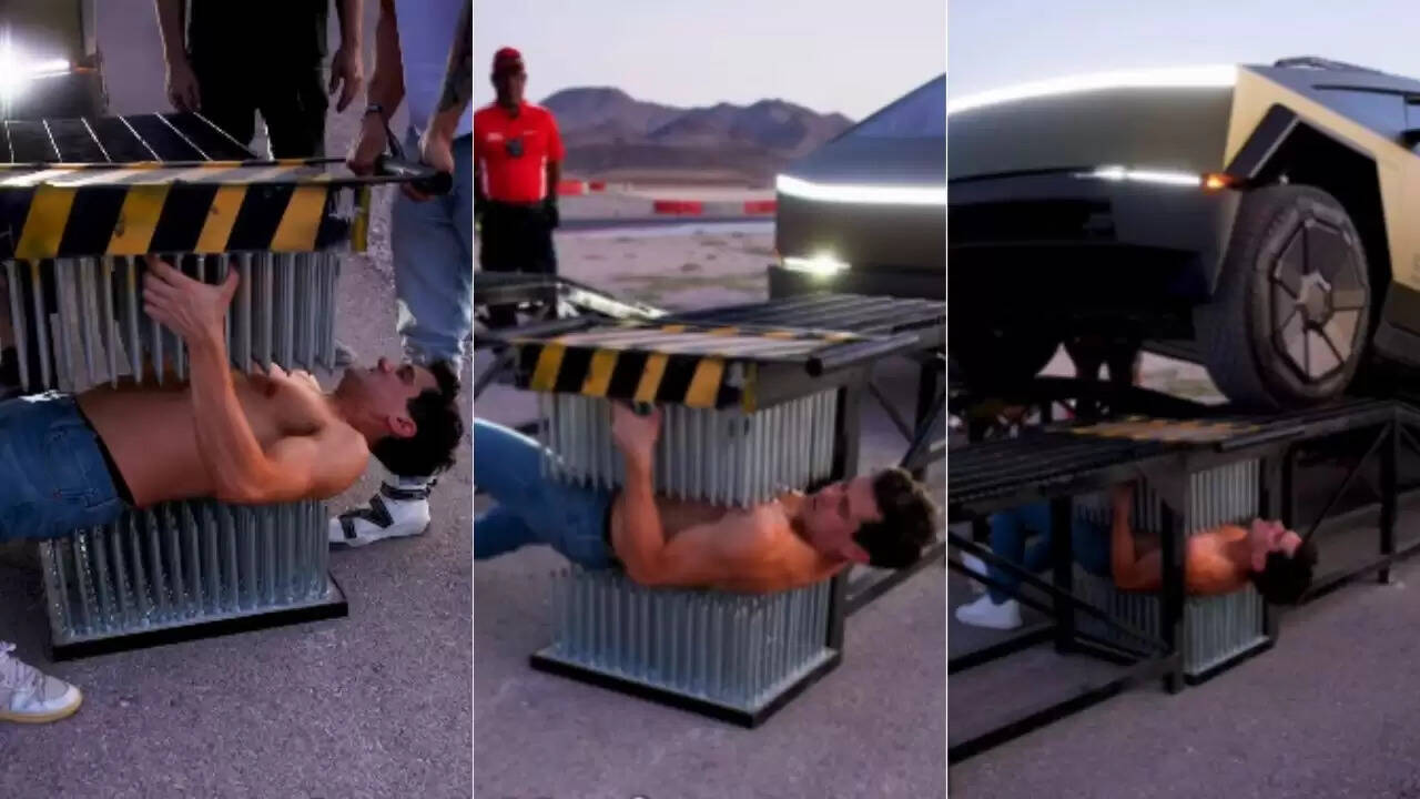 क्या आप देखेंगे Xavier Mortimer का खतरनाक स्टंट? 3000 किलो का ट्रक और नुकीले कीलें!