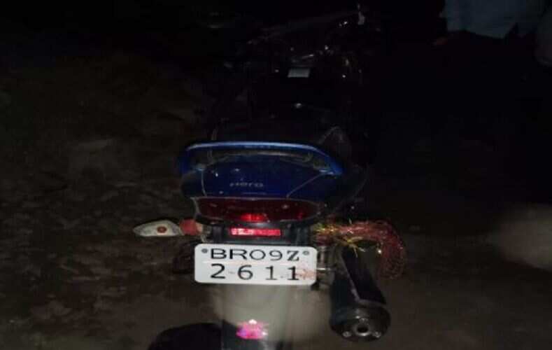सड़क हादसे में मोटरसाइकिल सवार युवक की मौत