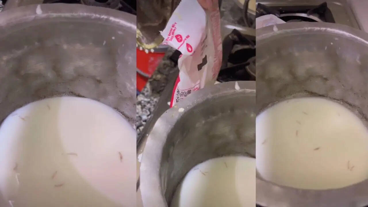 अमूल दूध में कीड़े निकलने का दावा, सोशल मीडिया पर मचा हड़कंप