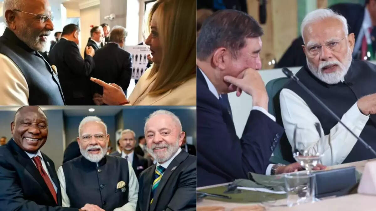 प्रधानमंत्री मोदी की G-7 समिट में वैश्विक नेताओं से महत्वपूर्ण मुलाकातें