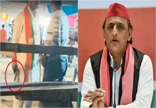 कानपुर में बीजेपी नेता की पिस्टल दिखाकर धमकी देने की घटना वायरल