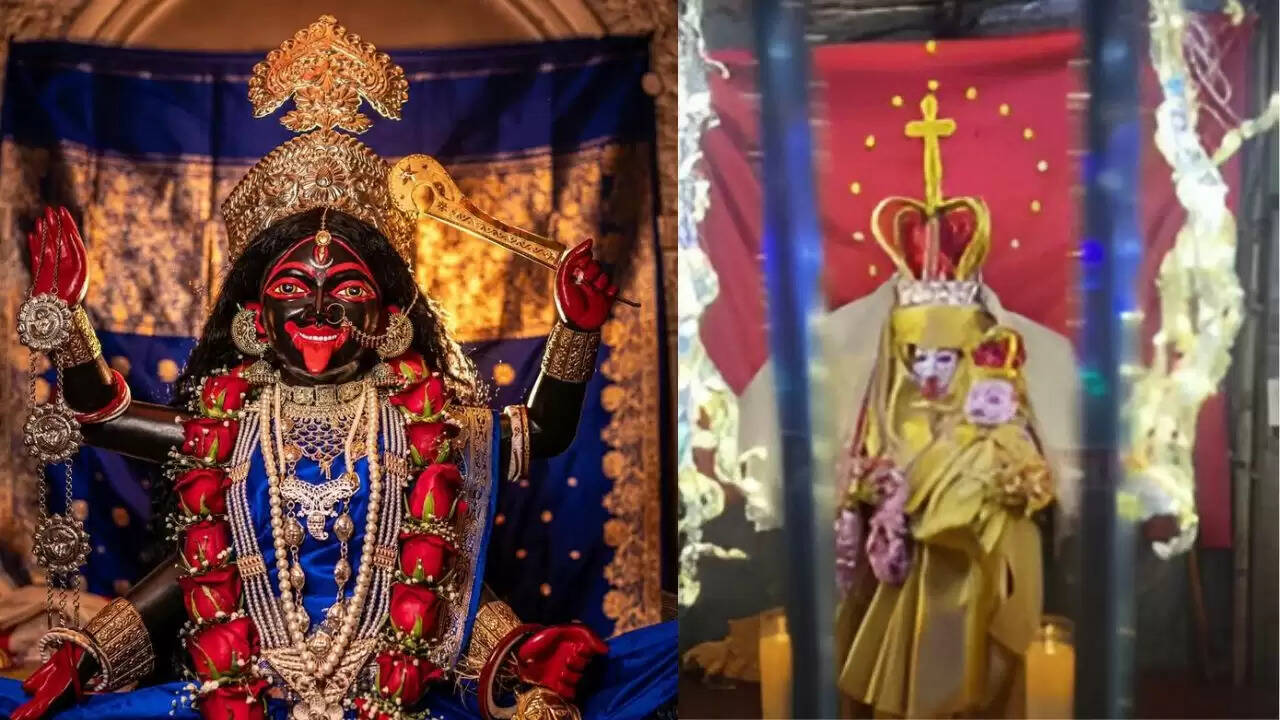 मुंबई में काली माता की प्रतिमा को मदर मैरी के रूप में सजाने पर विवाद