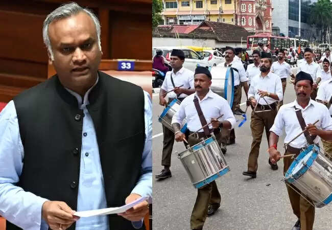 कर्नाटक में आरएसएस पर प्रतिबंध लगाने की मांग, मंत्री प्रियांक खरगे ने लिखा पत्र