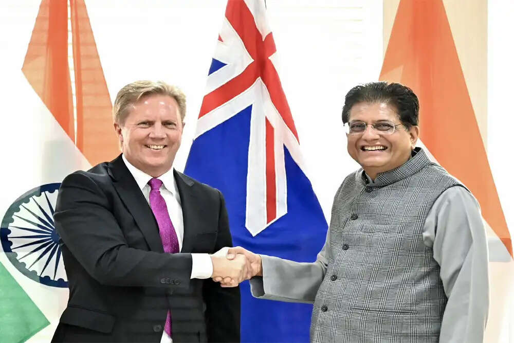 भारत और न्यूजीलैंड के बीच मुक्त व्यापार संधि पर हस्ताक्षर