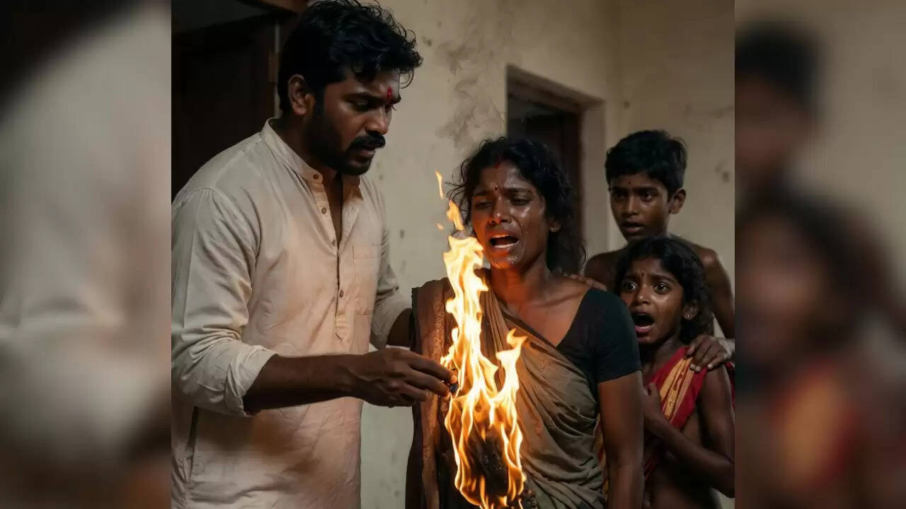 हैदराबाद में क्रिसमस से पहले पति ने पत्नी को आग के हवाले किया