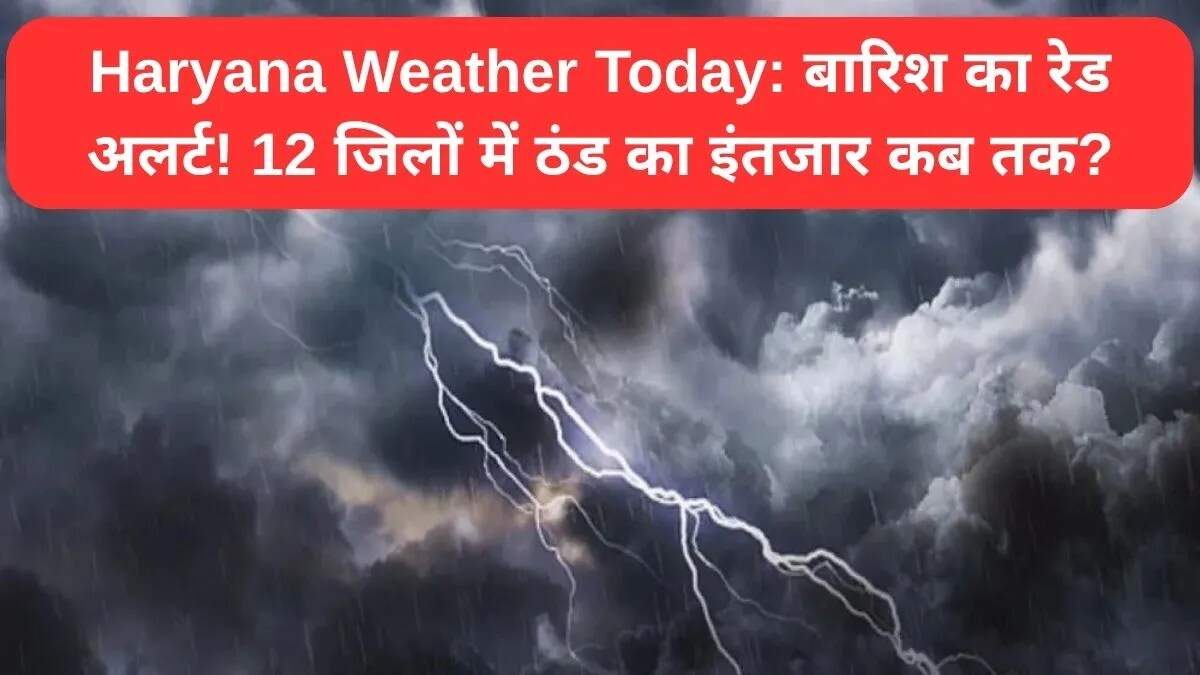 हरियाणा में बारिश का अलर्ट: 12 जिलों में मौसम में बदलाव