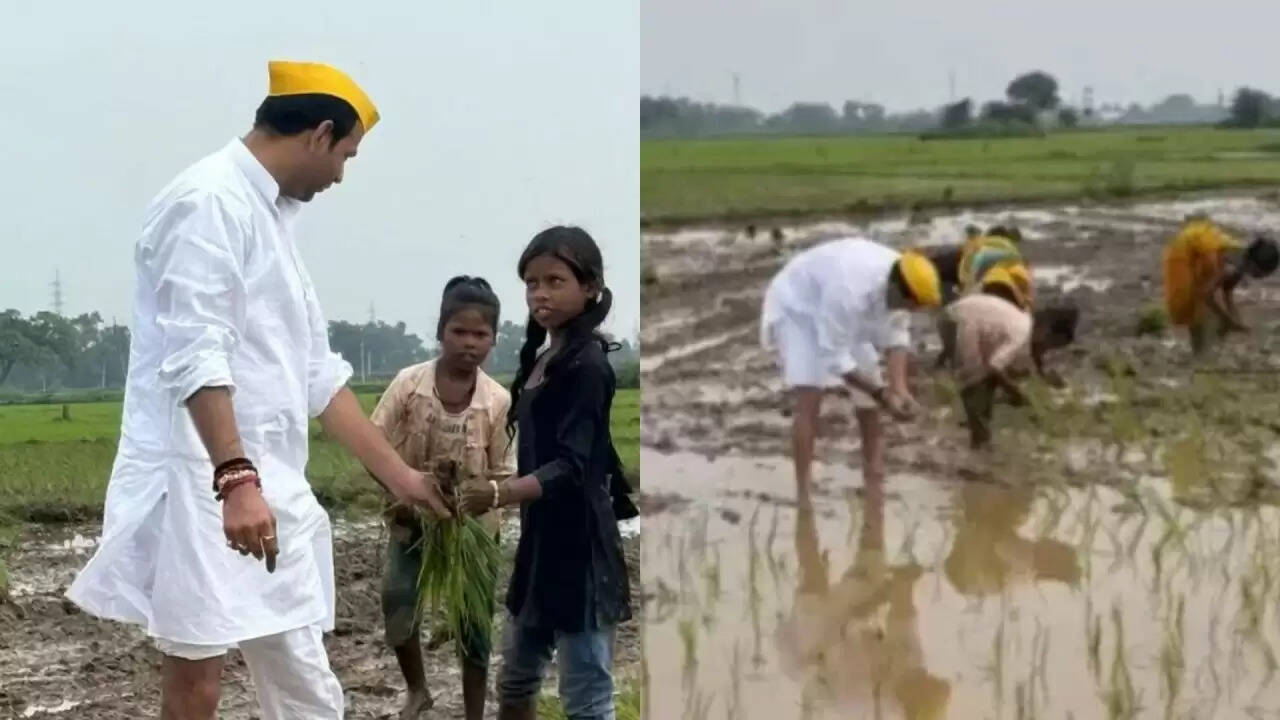 तेज प्रताप यादव का अनोखा चुनावी अंदाज: धान की रोपाई से शुरू किया अभियान