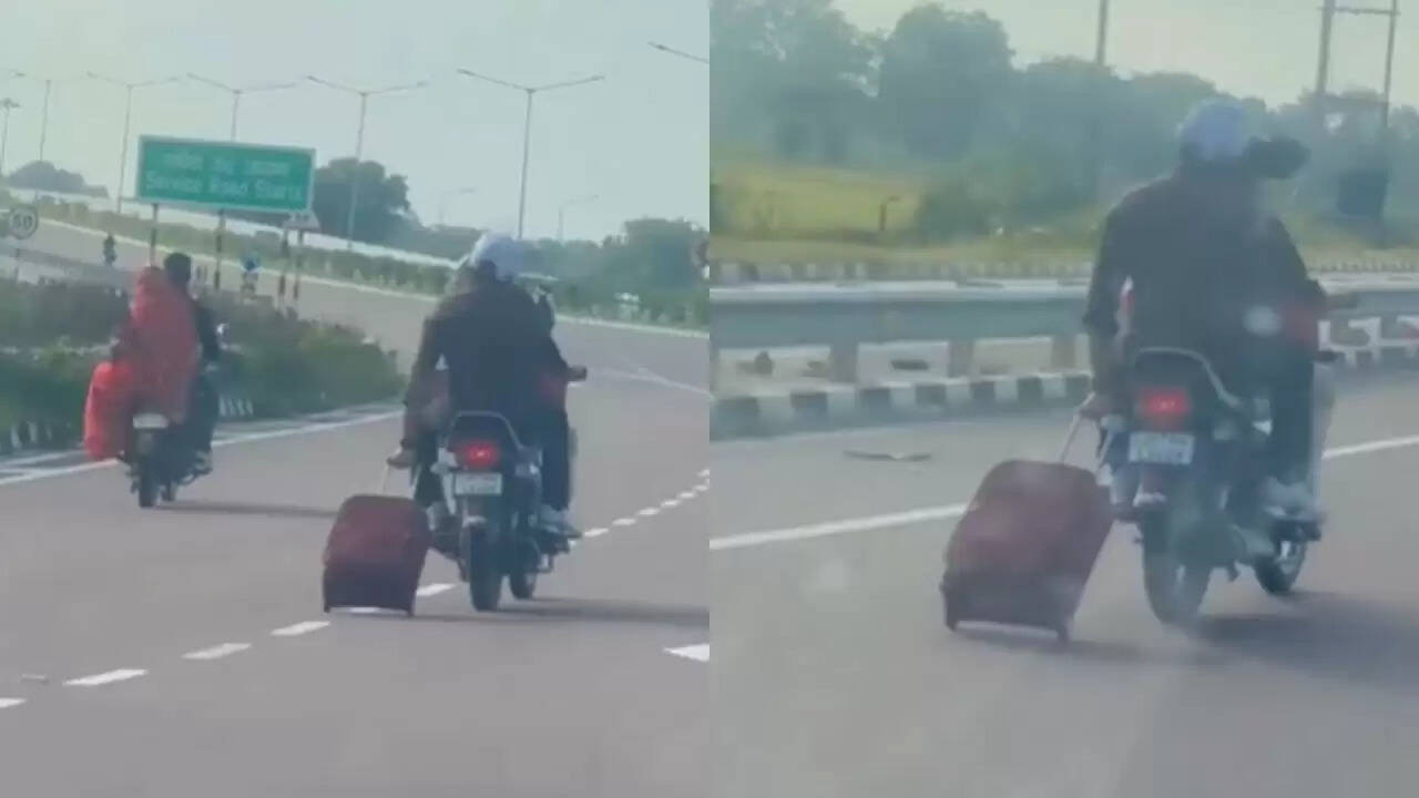 बाइक पर सामान ले जाने का अनोखा तरीका: सोशल मीडिया पर वायरल हुआ वीडियो