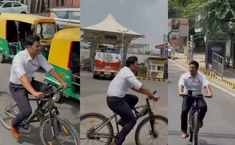 नरेंद्र यादव की फिट इंडिया मूवमेंट में साइकिल चलाने की प्रेरणा