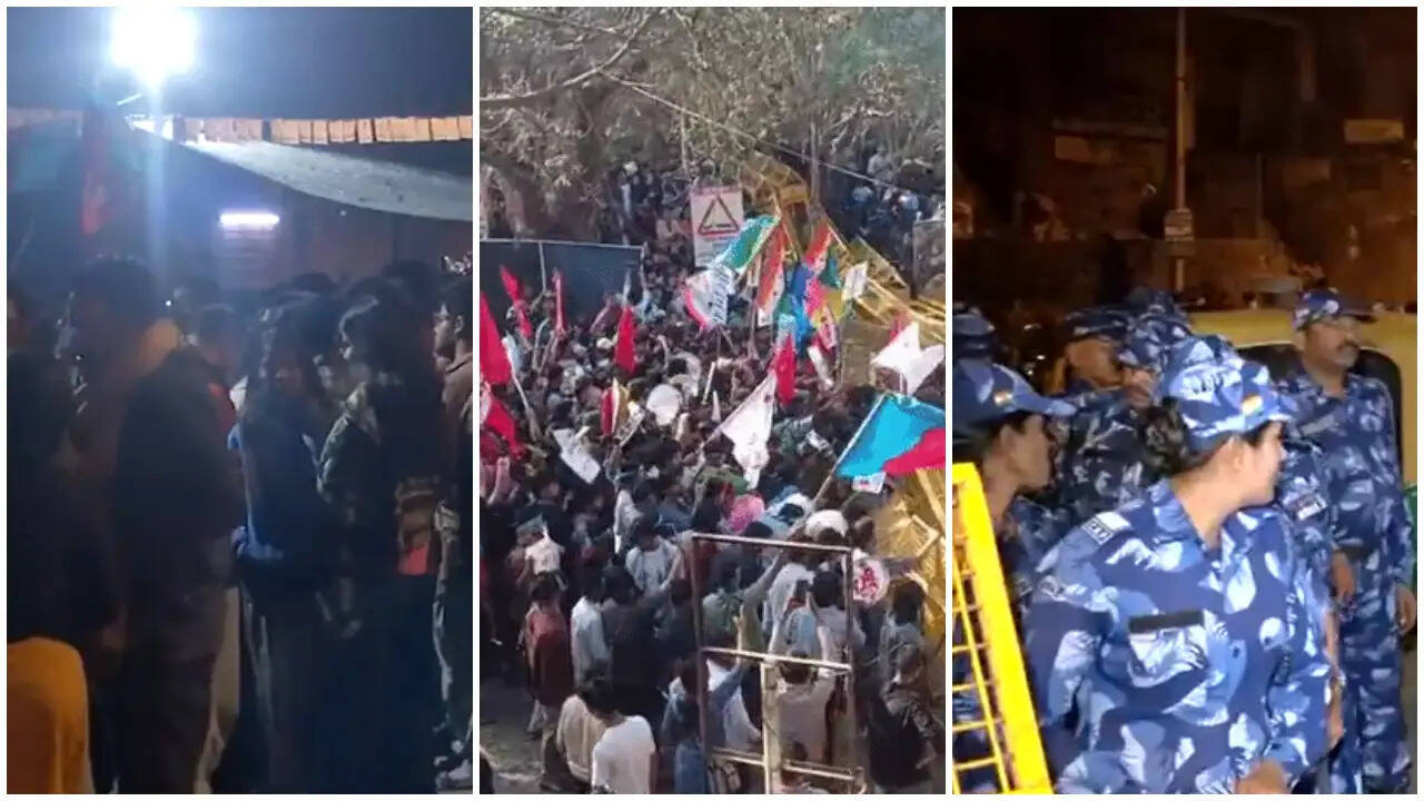 जेएनयू में छात्रों का प्रदर्शन: कुलपति के खिलाफ बढ़ा तनाव