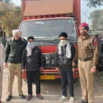 ढकोली पुलिस ने अवैध शराब के साथ कैंटर को पकड़ा, दो तस्कर गिरफ्तार